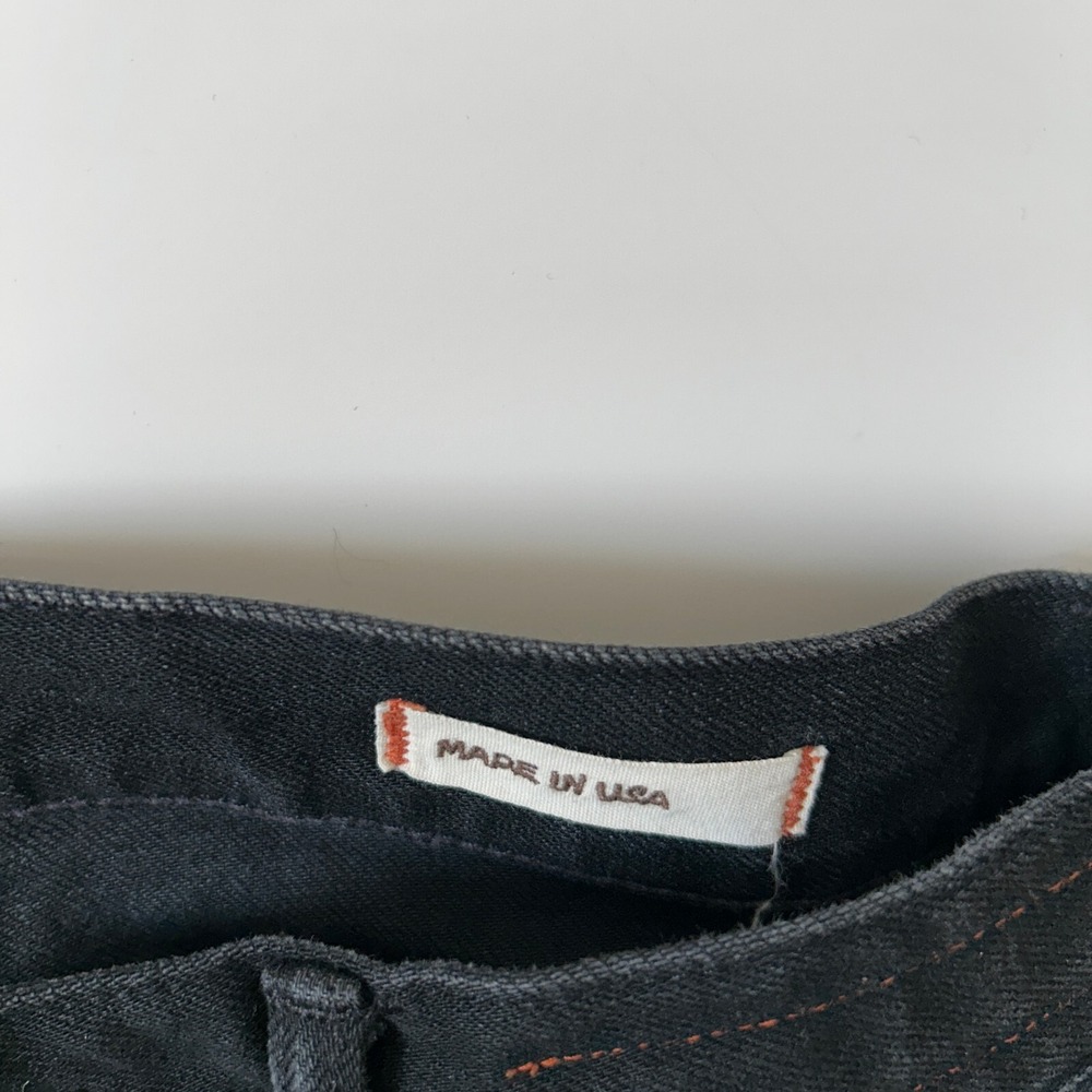 Hiroshi Kato The Needle Skinny Jeans Mens Size 30 Selvedge Black Raw Stretch USA - Picture 14 of 16